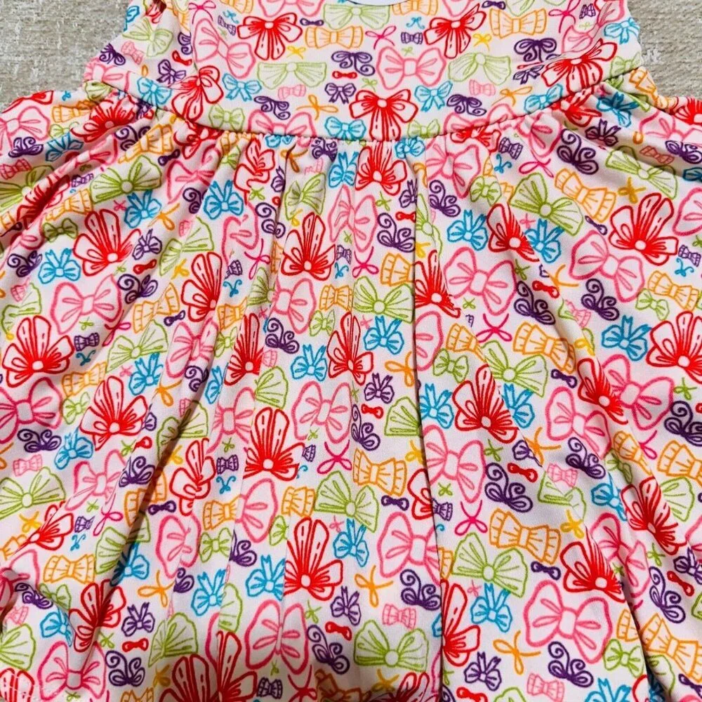 Dot Dot Smile Baby Girl 12/24M Tank Dress‎ Rainbow Bow Full Circle Skirt NWT NEW